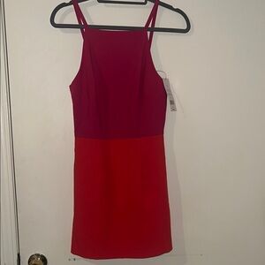 Elegant Red and Pink Women's formal Dress size 4 semi formal